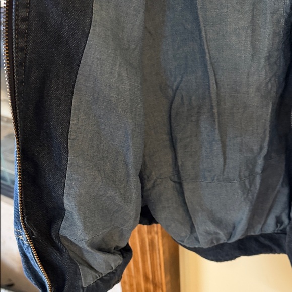 Madewell Blue Denim Women's balloon bomber jacket - Picture 6 of 7
